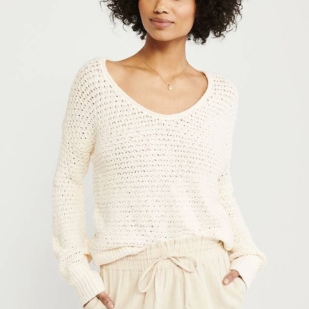 Abercrombie slouchy scoopneck sweater